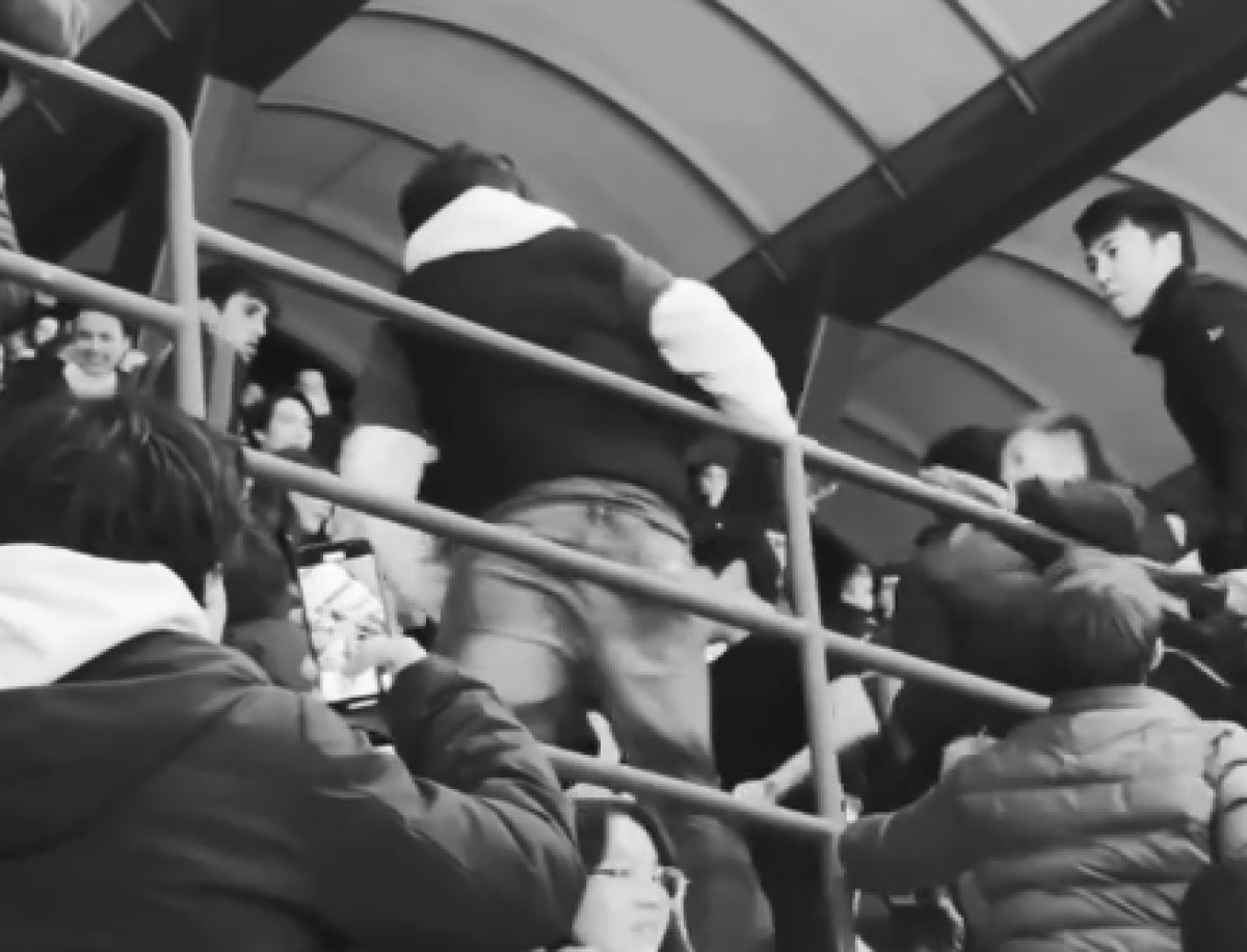 На матче «Интер» — «Кайрат» произошла драка фанатов