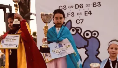 Казахстанская школьница выиграла чемпионат мира по шахматам