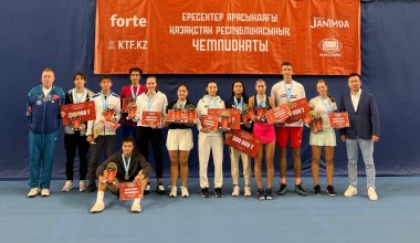 Григорий Ломакин и Сандугаш Кенжибаева стали чемпионами Казахстана по теннису