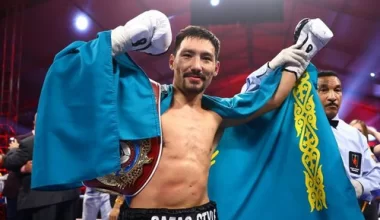 Жанибек Алимханулы хочет сразиться за четыре чемпионских титула в следующем бою